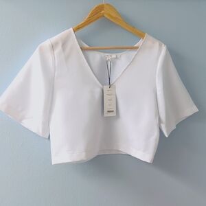NWT XS Vetta Classic Cropped Blouse